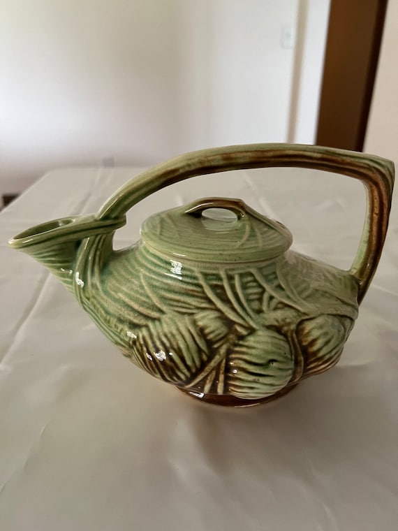 青ライン 入ったピシェ 水差し ピッチャー 古陶 1900年 マニセス/K088 陶器のピッチャー(USA) | maruse