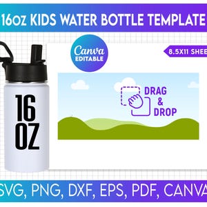 16oz Sublimation Water Bottle - Etsy