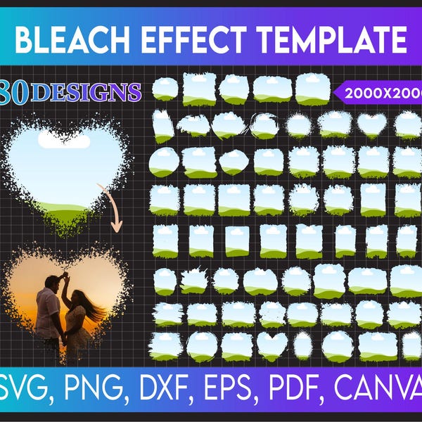 Canva Template Bleached Etsy