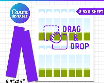 Modèle d'étiquette de nom au crayon, modèle vierge d'étiquette d'école, 0,9 x 4,5 pouces, étiquette de la rentrée, étiquette au crayon, svg, porte-nom, modifiable