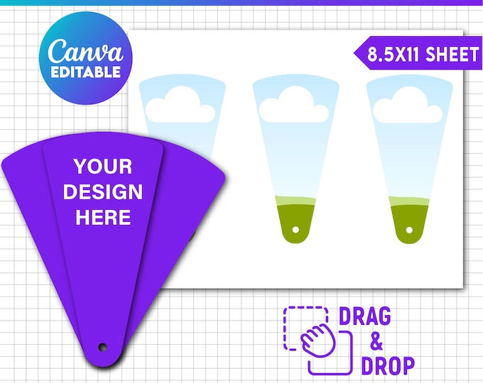 Petal Fan Template Svg Blank Fan Template Wedding Petal Fan Png