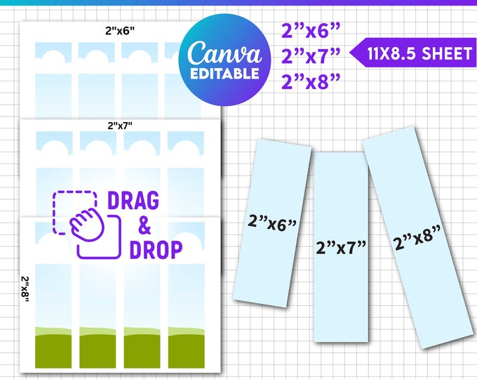 Canva bookmark template canva editable bookmark canva template svg