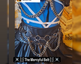 Mercyful Belt - Cintura in ecopelle a catena