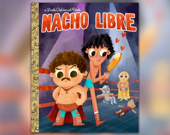 Nacho Libre - A Little Goldenish Book Cover (Not Full Book)