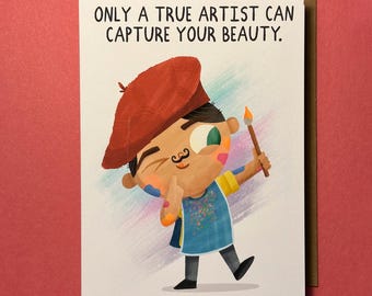 Funny Greeting Cards - Happy Birthday - You're the artist! (Cards-by-Ryan)