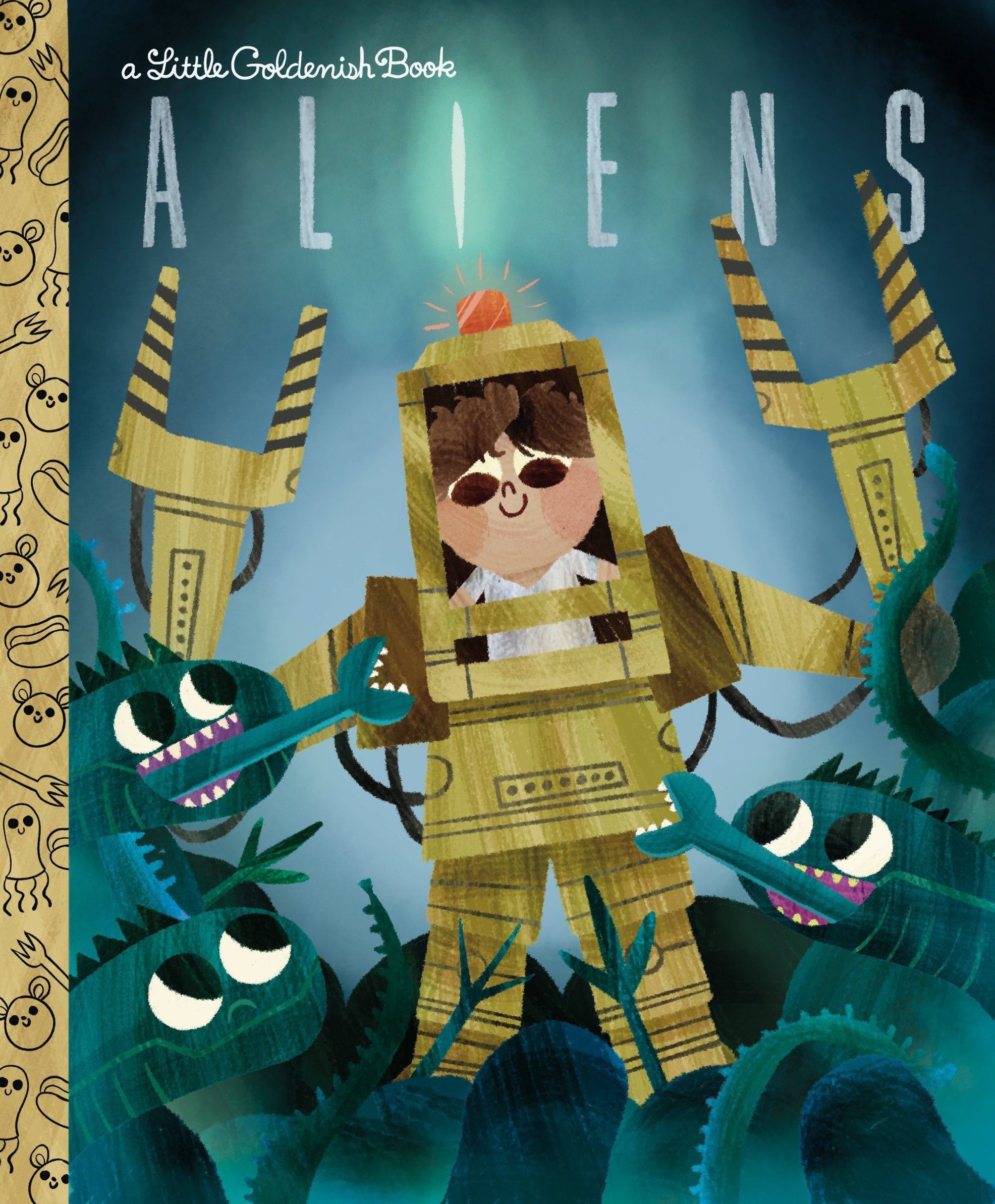 Aliens A Little Goldenish Book Cover not Full Book Etsy