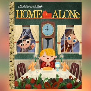 Home Alone - A Little Goldenish Book Cover (Not Full Book)