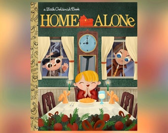 Home Alone - A Little Goldenish Book Cover (Not Full Book)