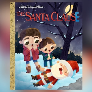 The Santa Clause - A Little Goldenish Book Cover (Not Full Book)