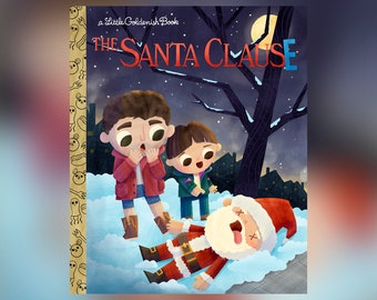 The Santa Clause - A Little Goldenish Book Cover (Not Full Book)