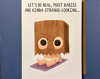 Funny Greeting Cards - Happy Birthday New Baby (Cards-by-Ryan)