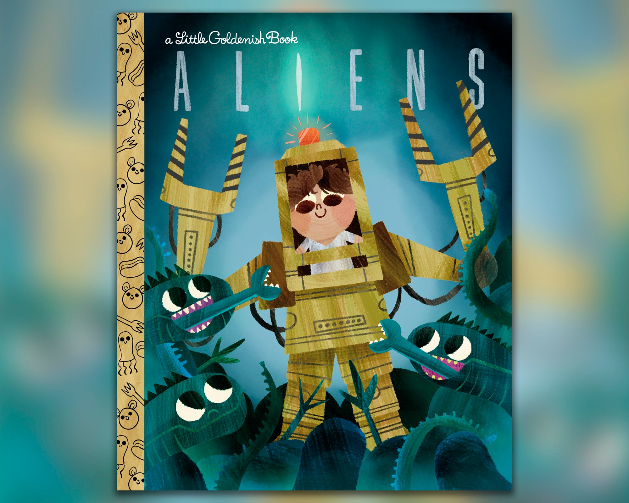 Aliens - A Little Goldenish Book Cover (not Full Book) - Etsy