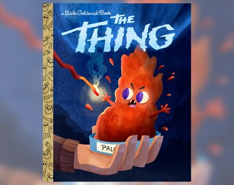 The Thing - A Little Goldenish Book Cover (Not Full Book)