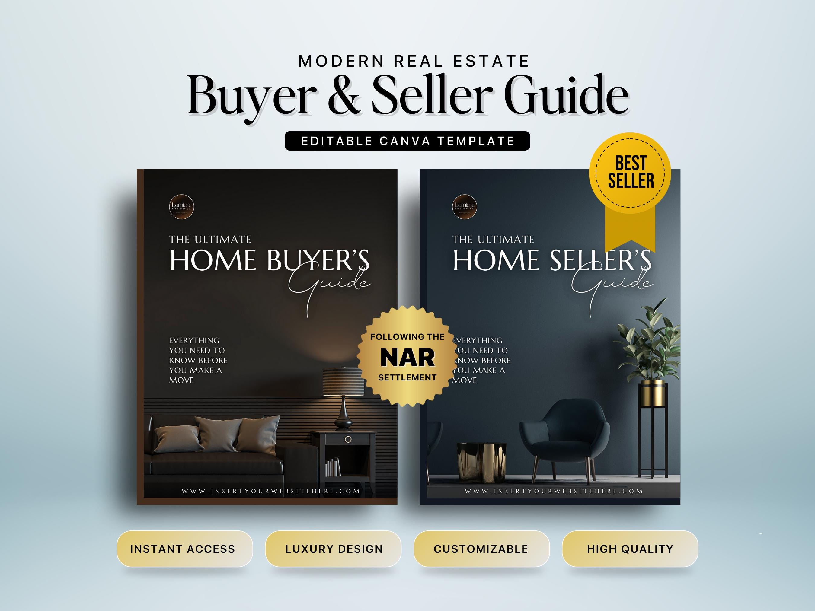 Luxury Real Estate Buyer & Seller Guide | 2026 Editable Canva Template ...