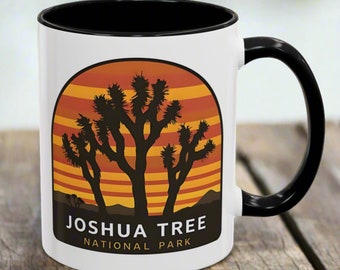 Joshua Tree National Park Accent Mug 11oz 15oz Black Pink Blue White Cup Tea Coffee