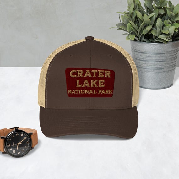 Crater Lake National Park Embroidered Trucker Hat Sewn  display picture 1