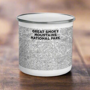 Great Smoky Mountains National Park Durable Camp Mug Appalachian Trail Outdoor Nature Inspired Drinkware