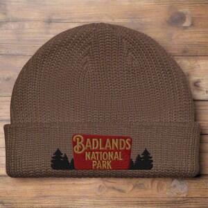 Badlands National Park Sunrise Beanie Badlands National Park Beanie - Etsy main image 3