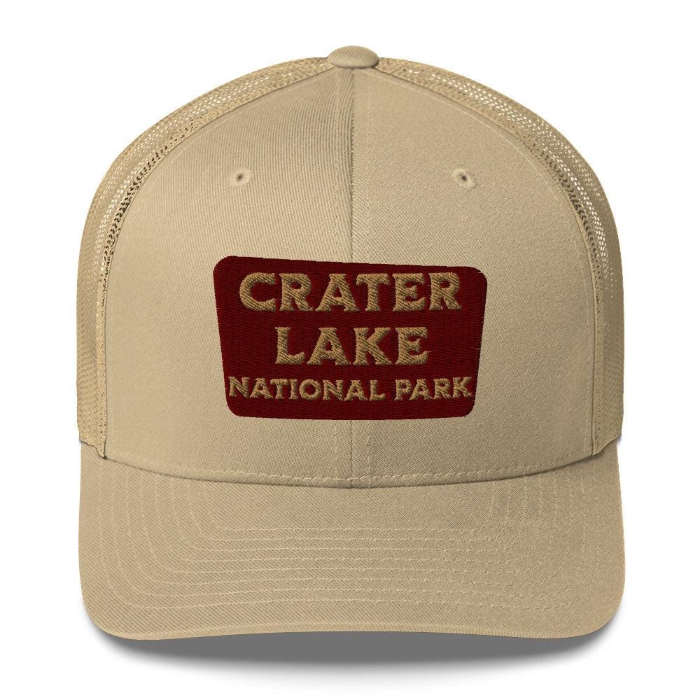 National Park Crater Lake Oregon Embroidered Adjustable Trucker Hat Cap Crater Lake Snapback Hat for National Park Enthusiasts - PNW  main image 2