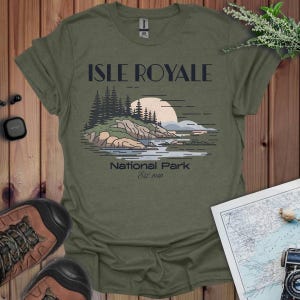 Isle Royale Superior Lines National Park Unisex Fit Soft T-Shirt