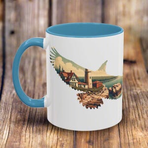 Acadia National Park Colored Coffee Mug 11oz 15oz Maine Cup Nature Animal Outdoor Inspired Drinkware Coffee Tea