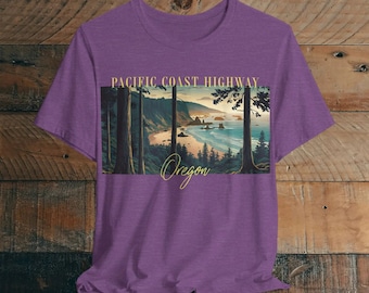 Oregon Coast Pacific Coast Highway Unisex Fit Soft T-shirt PCH Coastline