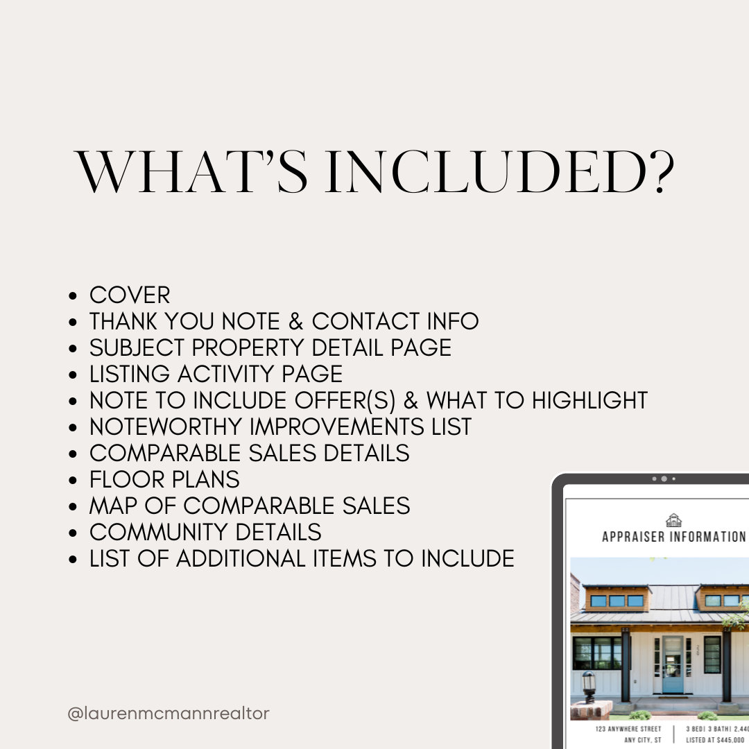 Appraisal Packet Template for Real Estate Agents Etsy Appraisal Packet Template for Real Estate Agents Etsy