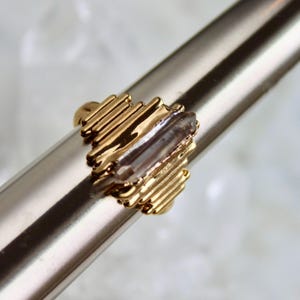 Herkimer diamond statement ring