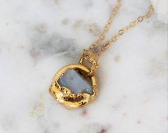 moonstone necklace, layering necklace, gold jewelry, june birthstone, gift for her