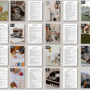 May include: A collage of 12 colourful squares, each with a number and a niche idea for a business. The niches include stay-at-home mums, teachers, health and fitness, crafts and DIY, mindfulness and mental wellness, photography, homeschooling, home organisation, budget and finances, meal planning and prepping, music and voice, and outdoor activities.