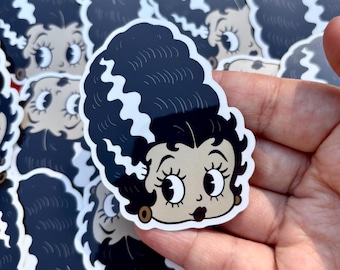 Betty Boop Bride of Frankenstein Sticker