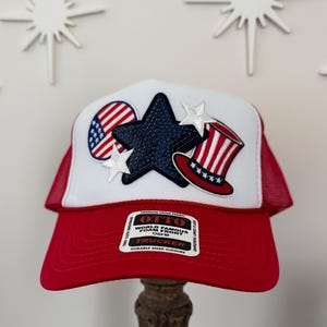 Patch Trucker Hat, Patriotic/America/4th of July Trucker Hat, Otto Brand