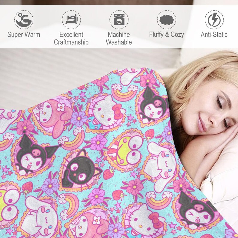 Childrens Hello Kitty, Kuromi, Keroppi, My Melody, Chococat, and