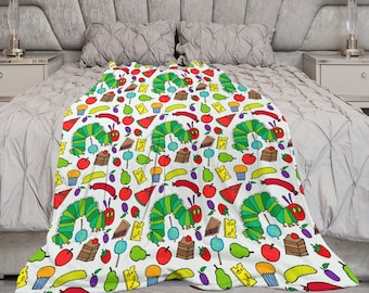 The Very Hungry Caterpillar, Children's story, Learning gift, Favourite Book, Children's Adventure Blanket