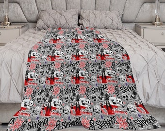 Slipknot Iconography Kingsize Fleece Blanket: Embrace the Intensity