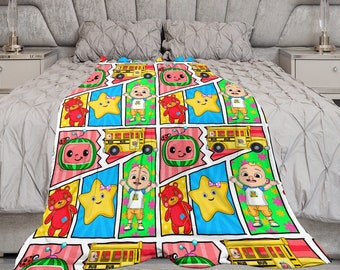Cocomelon Character Childrens Blanket