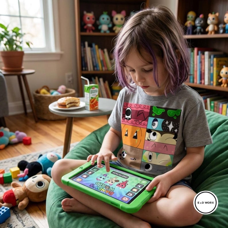 Laila’s vault: Hand Drawn Dandys World characters eyes tshirt design bild 2