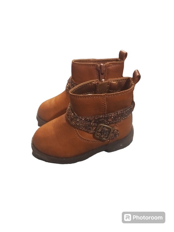 kids brown buckle boots size 5 US, eur 20,and cm … - image 1
