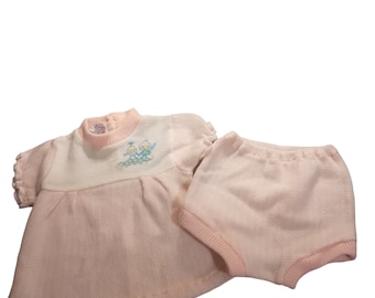 Ensemble robe pull vintage pour bébé taille 0) Nouveau-né de 3 mois, cadeau de baby shower