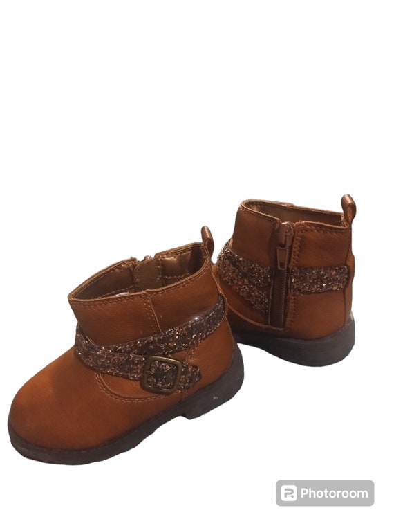 kids brown buckle boots size 5 US, eur 20,and cm … - image 2