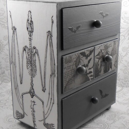 Black and White Vintage Anatomy Stash Jewelry Box Etsy