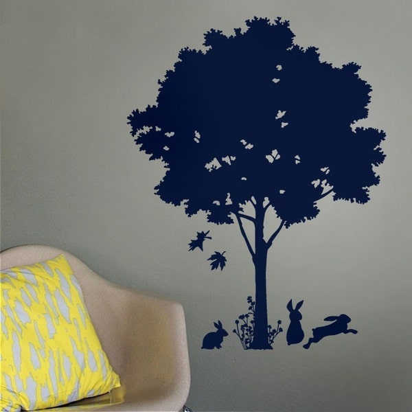 Leaf Me Alone wall graphic