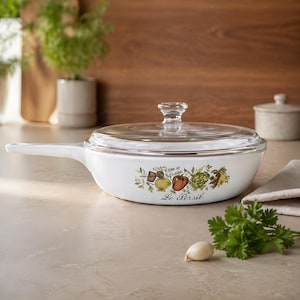 Corning Ware "Spice of Life" Le Persil Skillet Pan 6.5 in. W/ Lid