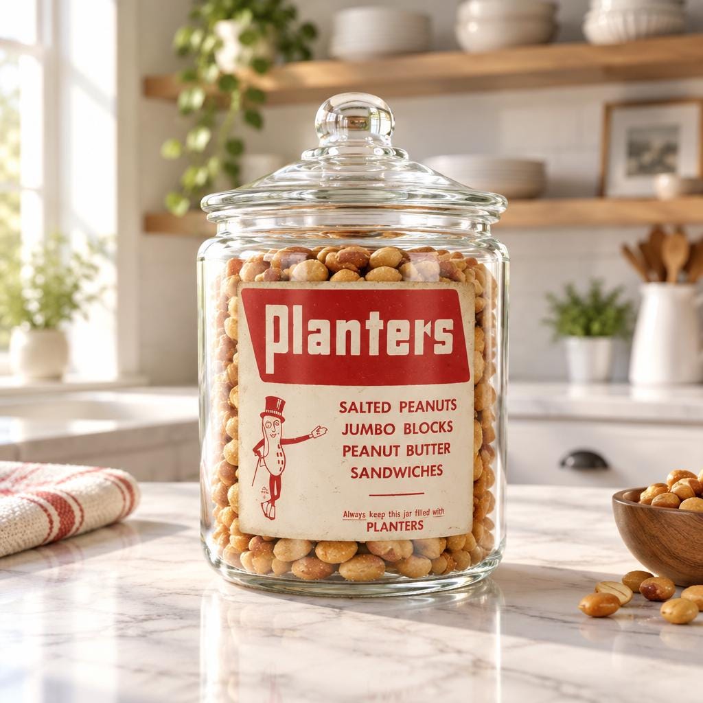 Planters Peanut Counter Jar - Etsy