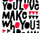 Do What You Love 11x14 Art Print - Lisa Congdon