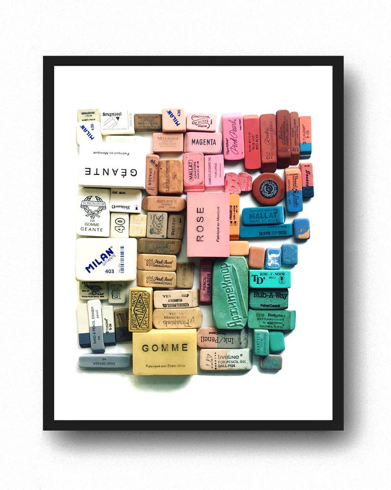 Eraser Collection No. 1 Photograph Etsy