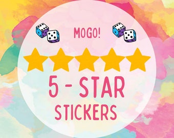 5 Star Sticker (per piece)
