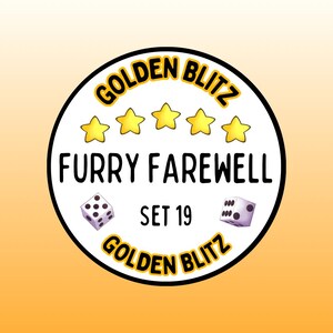 FURRY FAREWELL - Golden Blitz 5 Star Sticker Set 19