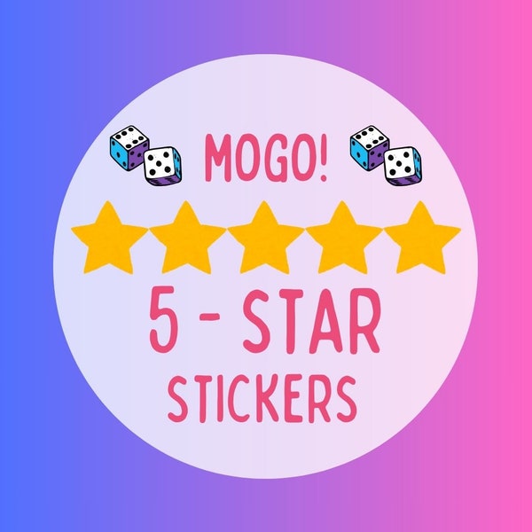 5 Star Sticker (1 piece)