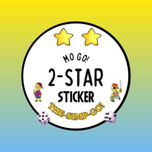 2スターステッカーMoGo（1個）| TheSimpGoシーズン！